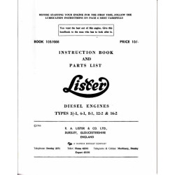 Lister Bedienungsanleitung und Teileliste