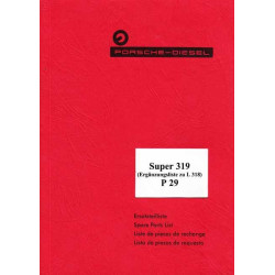 Ersatzteilliste Porsche-Diesel Super319, L318, onderdelenlijst