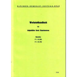 D20 - Werkstatthandbuch für luftgekühlte Deutz Dieselmotoren