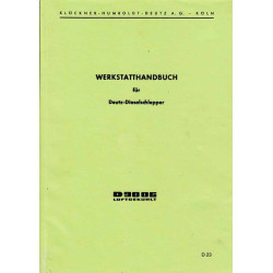 Werkstatthandbuch für Deutz-Dieselschlepper D9006, werkplaats handboek