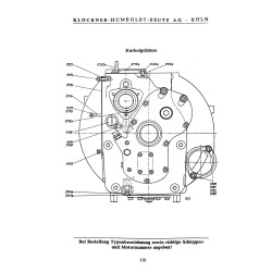 Bedienungsanleitung und Ersatzteilliste für 11PS Deutz-Bauernschlepper, gebruiksaanwijzing en onderdelen lijst