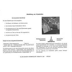 Ersatzteilliste Deutz-Dieselschlepper D4505, onderdelen lijst