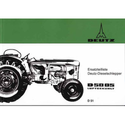 Ersatzteilliste Deutz-Dieselschlepper D5005, onderdelen lijst