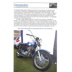 Triumph Thunderbird, Trophy & Tiger 650cc & 750cc Modelle: 1950-1983