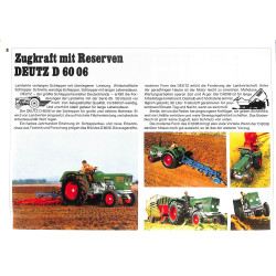 Deutz - Prospekte der 06er Baureihe